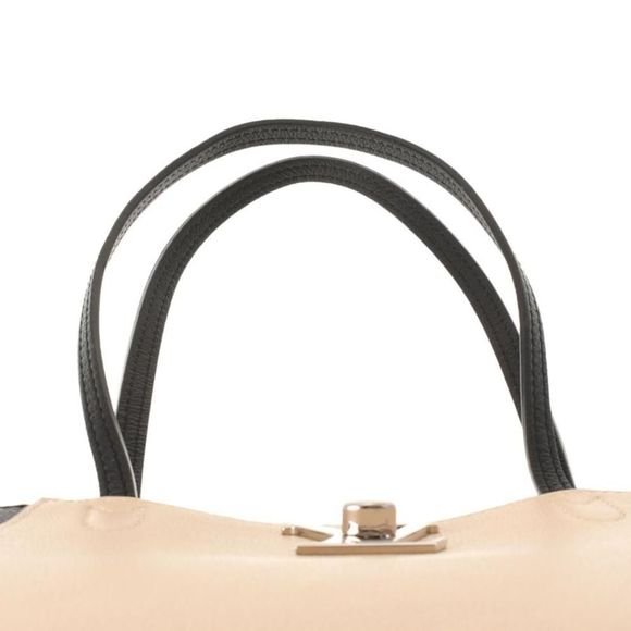 Louis Vuitton LockMe Cover Banille/Noir Leather Tote Bag - Picture 4 of 9